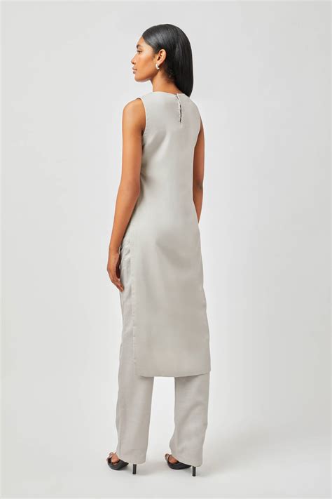 Anika Set in Grey | indo western co-ord sets – Contemponari