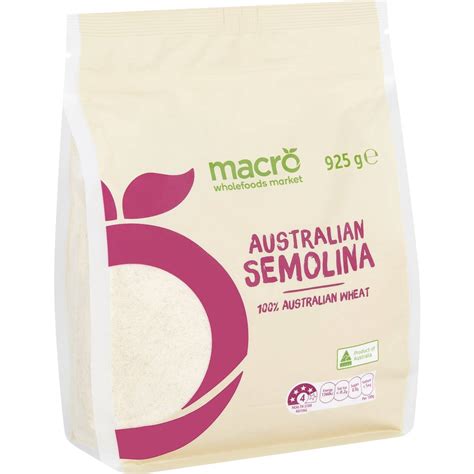 Macro Natural Semolina Flour 925g | Woolworths