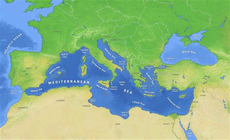 地中海的地理位置,地中海位置,地中海地区_大山谷图库