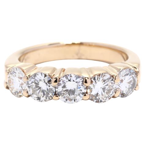 Yellow Gold Sapphire Wedding Band - 18k Round .45ctw Stackable Ring For ...