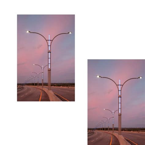 Tapered Lighting Pole - 10m Tapered Steel Lighting Pole Manufacturer ...