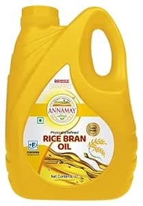 Annamay Naturals Rice Bran Oil Refined Healthy | Tasty Fresh & Reduces ...