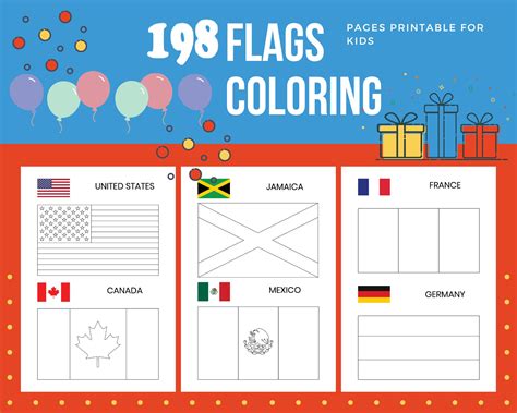 International Flags Coloring Pages
