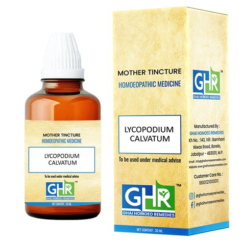 Lycopodium Calvatum Mother Tincture – Ghai Homoeo Remedies