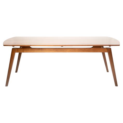 Acline Brown Solid Wood Dining Table For Sale at 1stDibs