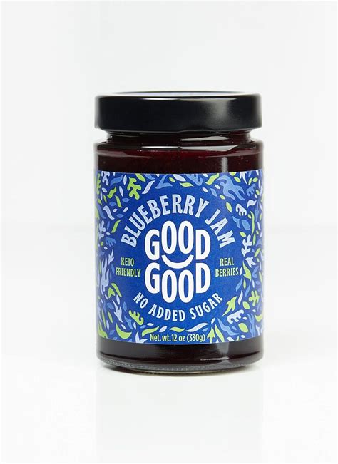 Amazon.com : Sweet Blueberry Jam by Good Good - 12 oz / 330 g - Keto ...