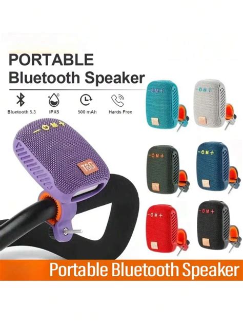 Teckwe 1pc Outdoor Bicycle Bluetooth Speaker Portable Wireless Sound ...