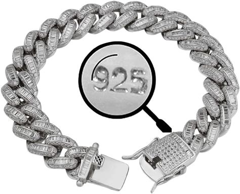 HarlemBling Solid 925 Sterling Silver - Baguette CZ India | Ubuy