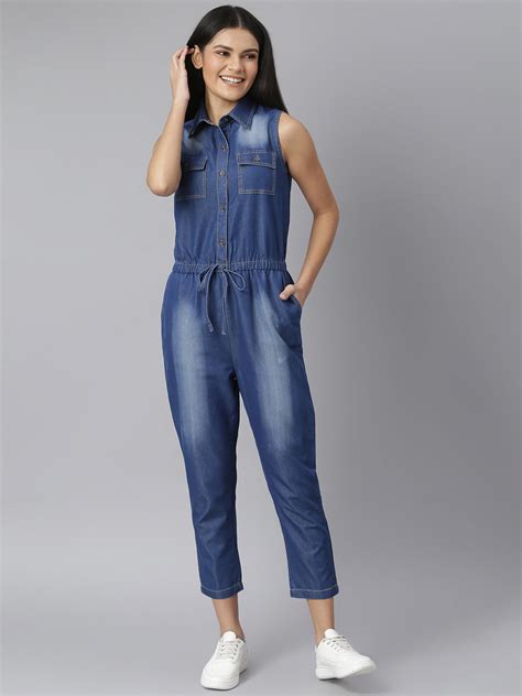 Women's Blue Denim Jumpsuit – Stylestone