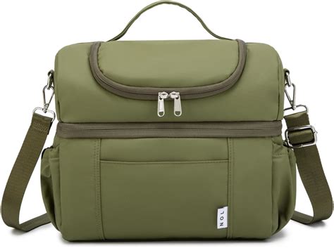 NOL Natural Organic Lifestyle Adult Lunch Box Insulated Lunch Bag Large ...