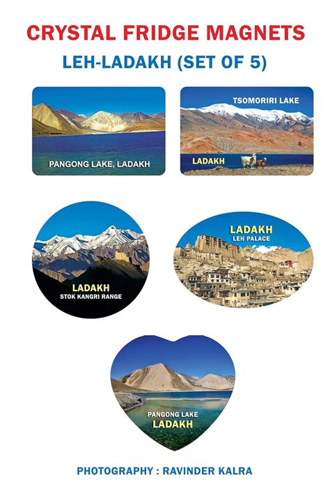 Buy Crystal Fridge Magnets-Leh-Ladakh-Set of 5 Sr. 1 Online at Low ...
