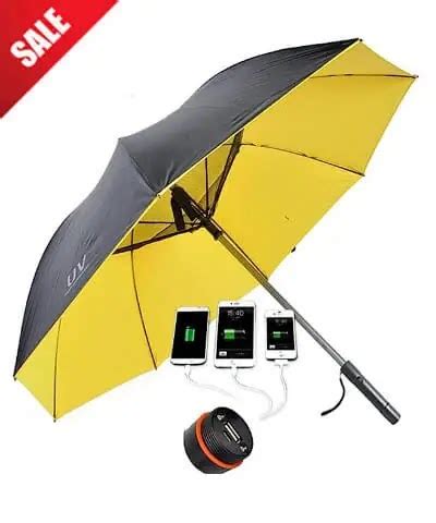 Smart Umbrella with Built-in Cooling Fan and Powerbank