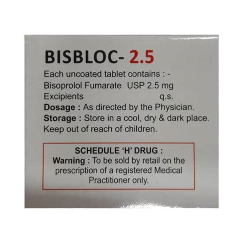Bisbloc 2.5 MG Tablet (10): Uses, Side Effects, Price & Dosage | PharmEasy