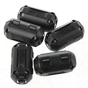 BIG BOOM® 6 mm Diameter Black clampable EMI RFI ferrite core Filter 5 ...