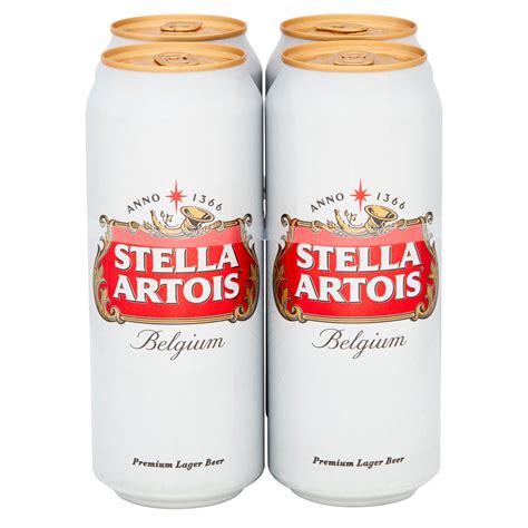 Stella Artois Lager Beer Cans 4 x 500ml | Beer | Iceland Foods