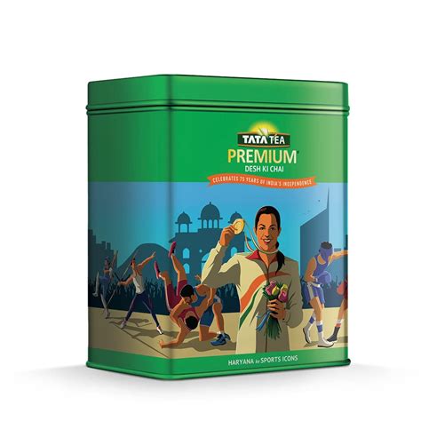 Tata Tea Premium -Desh ka Garv Collectible Tin Pack |Haryana Ke Sports ...