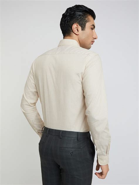Raymond Men Brown Slim Fit Solid Formal Shirt – MyRaymond