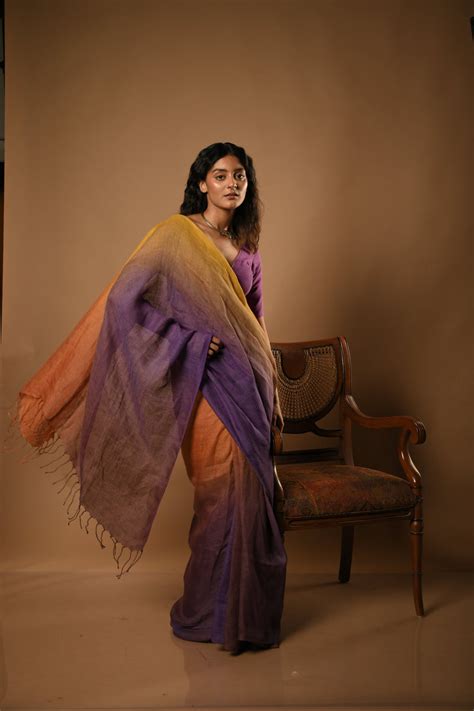 Pure Linen Saree - Buy Handloom Linen Sarees Online