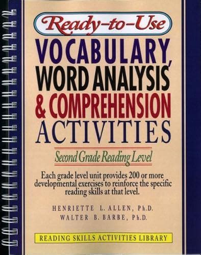Buy Ready-to Use Vocabulary Word Analysis & Comprehension Activities ...