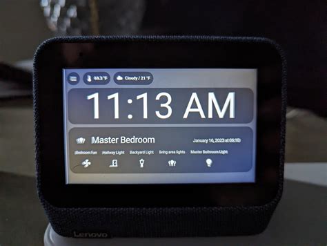 I'm really happy with my bedside alarm clock setup. Lenovo smart clock ...