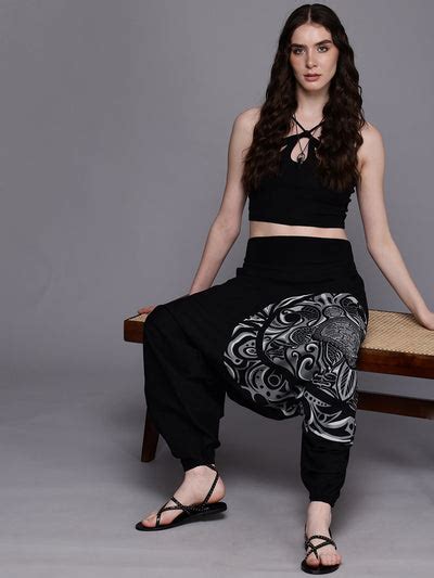 Ancient Seal Low Crotch Bohemian Harem Pants | Super Comfy Boho Pants ...