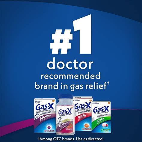 Gas-X Total Relief Chewable Tablets - Maximum Strength Gas & Heartburn ...
