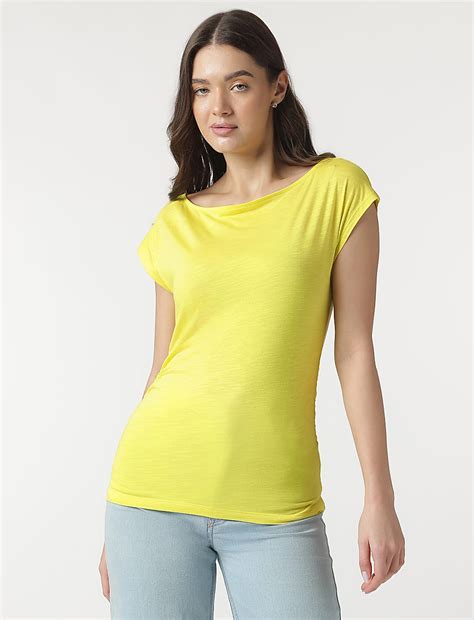 Buy Cotton Rich Cap Sleeves Top at Marks & Spencer