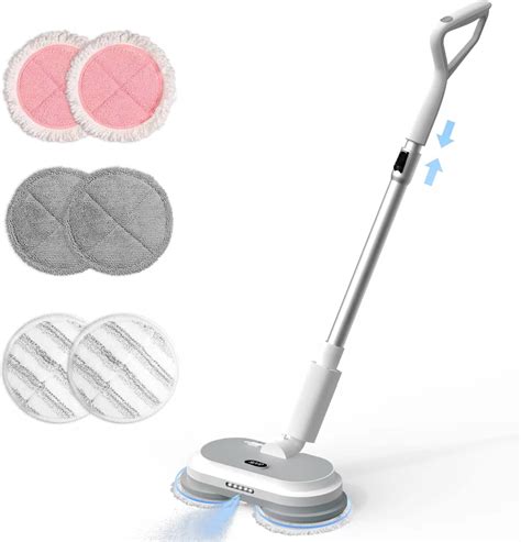 Cordless Electric Spin Mop with Water Spray, LED Philippines | Ubuy