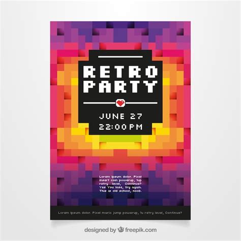 Pixel flyer Bilder - Kostenloser Download auf Freepik