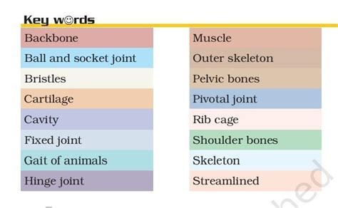 class 6th Chapter body movement all keywords science - Brainly.in