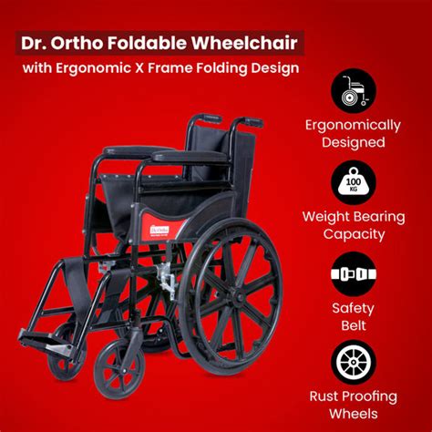 Foldable Wheelchair with Comfortable Design for Easy Mobility – Dr. Ortho