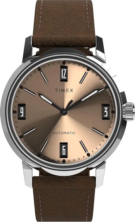 TIMEX Leather Marlin Men Brown Round Dial Analog Watch - Tw2W33800U9 ...