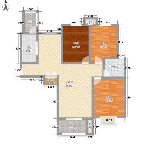 辽宁省鞍山市铁东区 中央一品4室1厅2卫 144m²-v2户型图 - 小区户型图 -躺平设计家