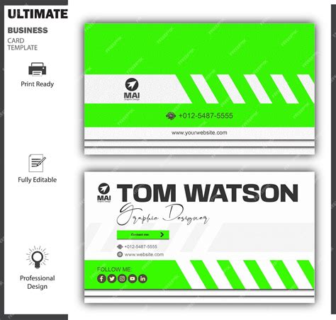 Unique Business Card Template 的图像结果