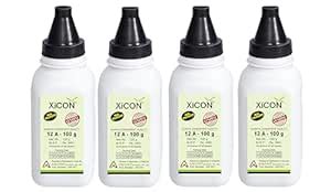 XICON Brand 12A Ultra Dark Black Toner Powder for Use in HP 12A / 15A ...