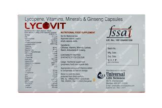 Lycovit Capsule 10 - Uses, Side Effects, Dosage, Price | Truemeds