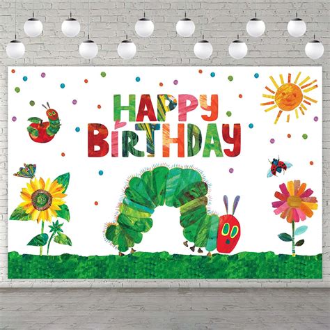 Hungry Caterpillar Birthday Banner