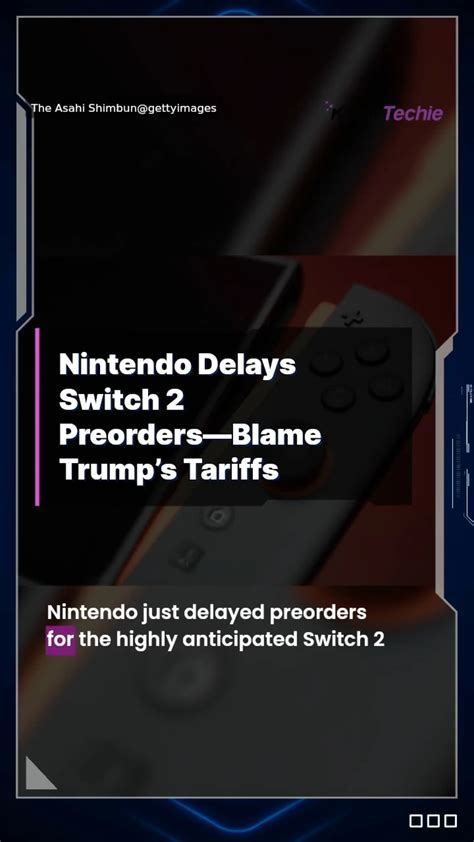 Nintendo Delays Switch 2 Preorders—Blame Trump’s Tariffs