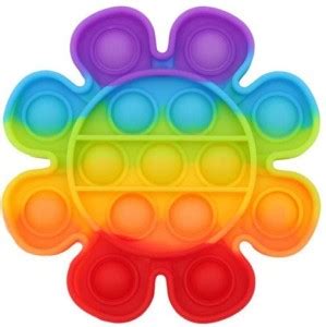 TMG Pop It Bubble Fidget Toy Stress Relief and Anti Anxiety Tools for ...