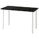 LAGKAPTEN / OLOV desk, black-brown/white, 120x60 cm (471/4x235/8") - IKEA