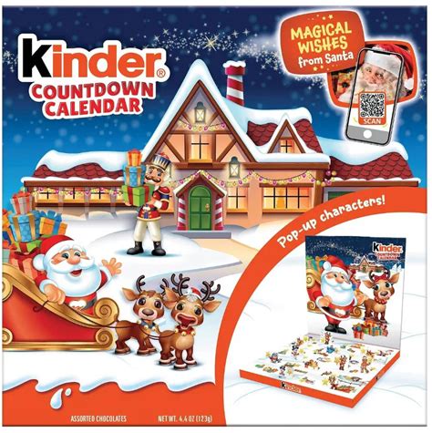 Рождественский адвент календарь Kinder Pop-Up Christmas Advent Calendar ...