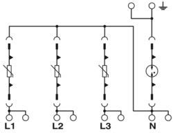 VAL-MS 230/3+1-PT - Type 2 surge arrester - 1248961 | Phoenix Contact