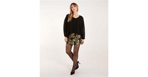 Blue Vanilla Black Jacquard Mini Skirt | New Look