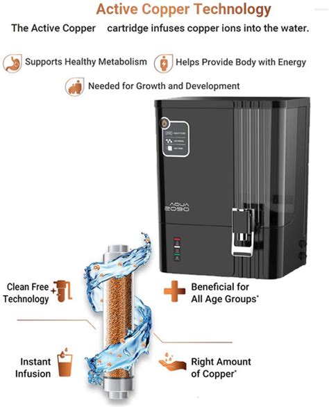 NILE AQUA 2090 Smart 10 L RO + UV + UF + Alkaline + Copper + Zinc Water ...