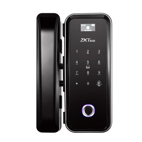 ZKTeco GL300 Glass Door Lock | 5-in-1 Unlock: Fingerprint, RFID ...