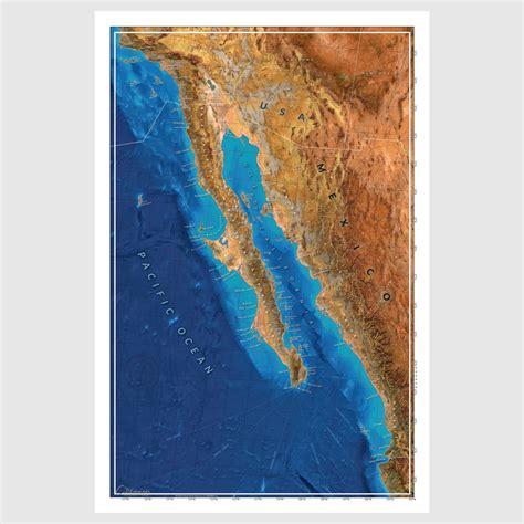 Map of Baja and the Gulf of California - www.cdedwards.com