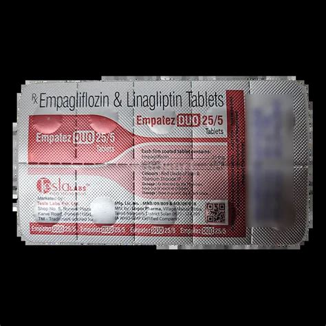 Buy Empatez Duo 25 5 Tablet 10S Online at Best Price | Medka