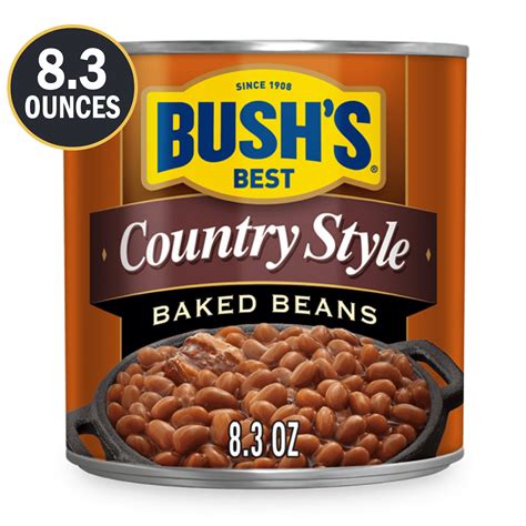 Bush’s Country Style Baked Beans, Canned Beans, 8.3 oz – Beauty ...