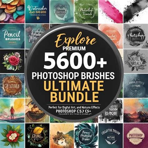 Ultimate 5600+ Photoshop Brushes Bundle – Artistic, Visual, Texture ...