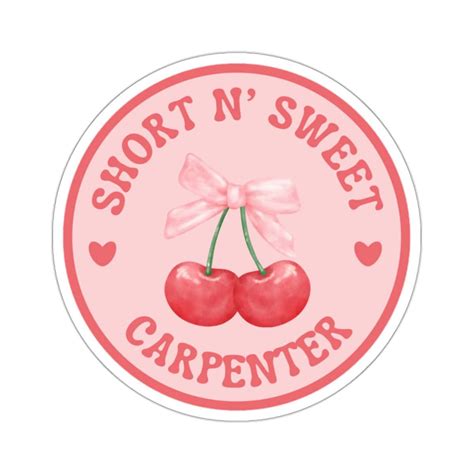 Short N Sweet by Sabrina Carpenter Sticker, Waterbottle Sticker, Gifts ...